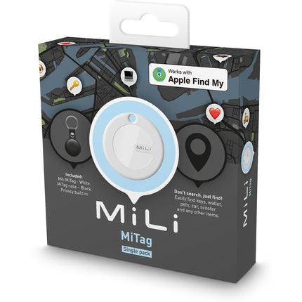 Mili MiTag inclusief Lederen case (1-pack)
