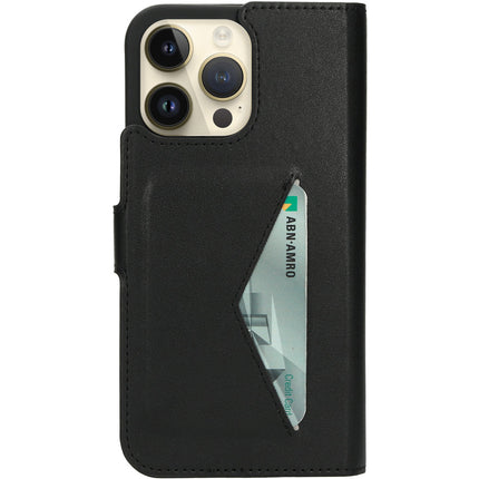 Mobiparts Classic Wallet Case Apple iPhone 14 Pro Max Zwart