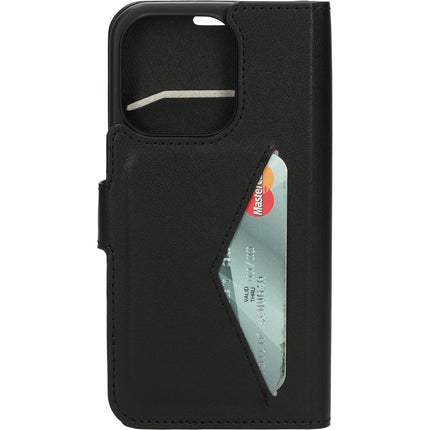 iPhone 15 wallet case zwart