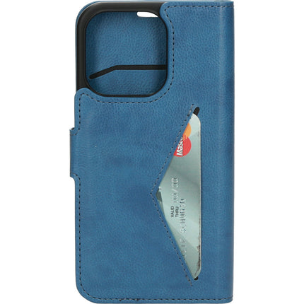 iphone 15 pro wallet case blauw