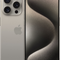 iPhone 15 Pro voor- en achterkant Titanium natural