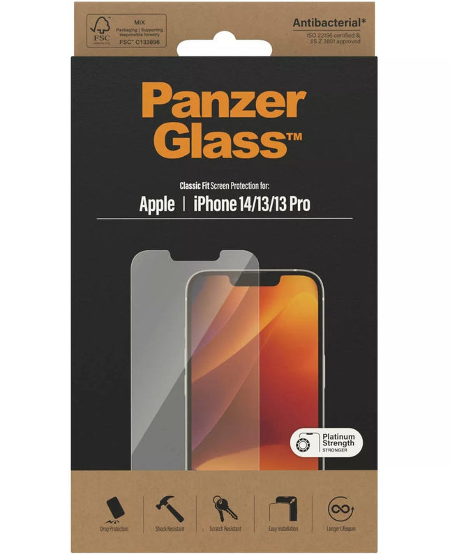 Panzerglass Apple iPhone 13, 13 pro en 14 classic fit