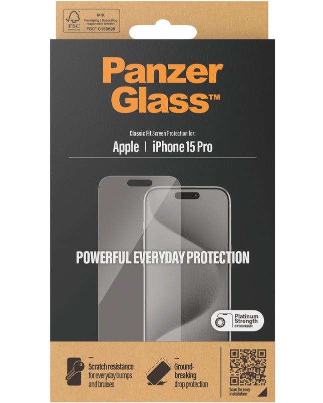 PanzerGlass Apple iPhone 15 Pro - Classic Fit
