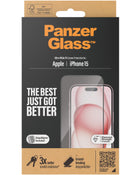 PanzerGlass Apple iPhone 15 - Ultra-Wide Fit met EasyAligner