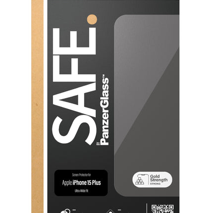 SAFE. By PanzerGlass Apple iPhone 15 Plus - Ultra-Wide Fit
