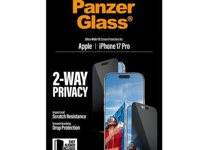 Panzerglass Apple iPhone 17 Pro Privacy | Ultra-Wide Fit