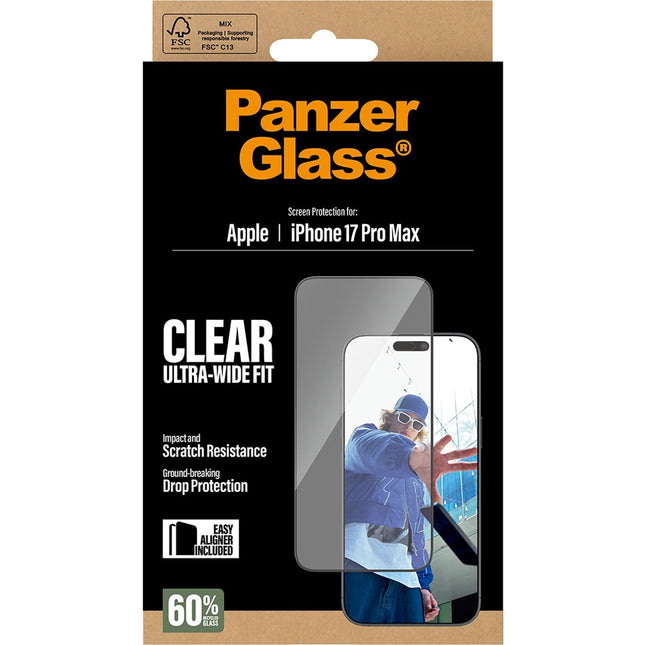 Panzerglass Apple iPhone 17 Pro Max | Ultra-Wide Fit