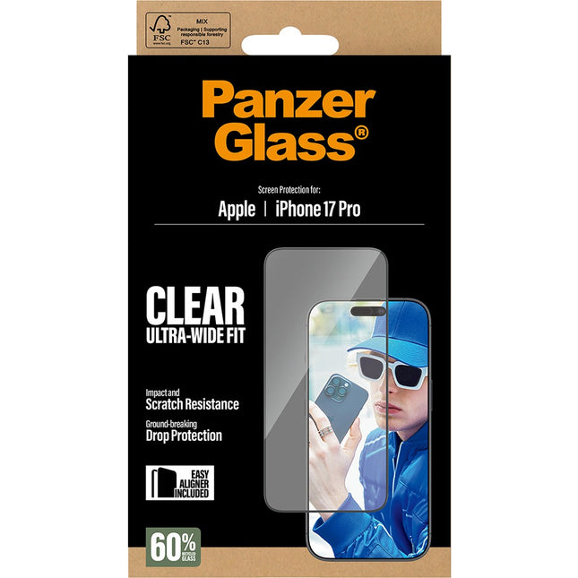 Panzerglass Apple iPhone 17 Pro | Ultra-Wide Fit