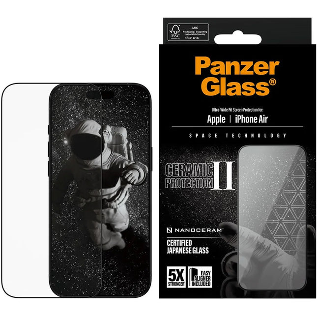 Panzerglass Ceramic II Apple iPhone Air | Ultra-Wide Fit