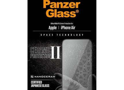 Panzerglass Ceramic II Apple iPhone Air | Ultra-Wide Fit
