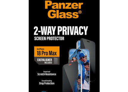 Panzerglass Apple iPhone 18 Pro Max Privacy | Ultra-Wide Fit