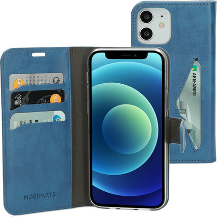 Mobiparts Classic Wallet Case Apple iPhone 12/12 Pro Staal Blauw