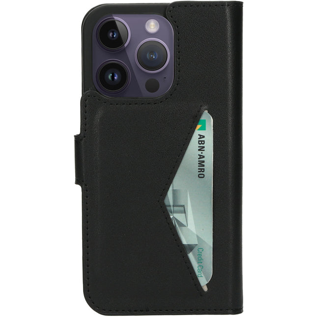 Mobiparts Classic Wallet Case Apple iPhone 14 Pro Zwart