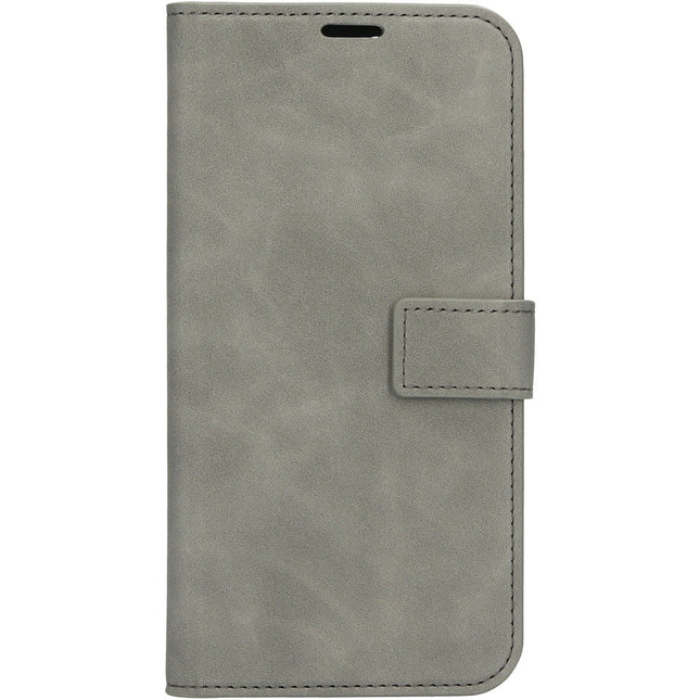 Mobiparts Classic Wallet Case Apple iPhone 14 Pro max Grijs