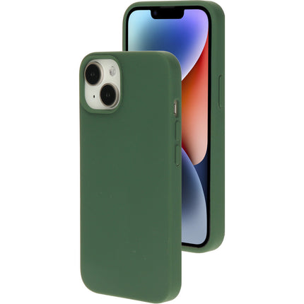 Mobiparts Silicone Cover Apple iPhone 14 Bosgroen