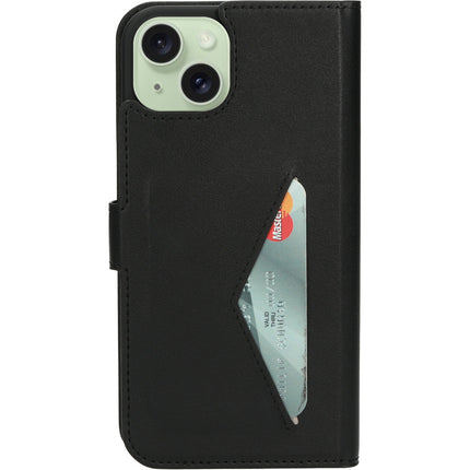 Mobiparts Classic Wallet Case Apple iPhone 15 Plus Zwart