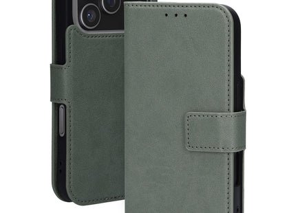 Mobiparts Classic Wallet Case Apple iPhone 17 Pro Groen (MagSafe Compatible)