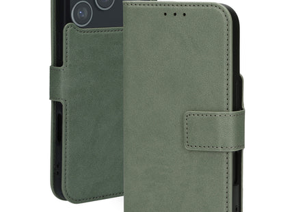 Mobiparts Classic Wallet Case Apple iPhone 17 Pro Max Groen (MagSafe Compatible)