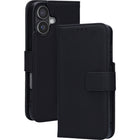 Mobiparts Wallet Case Apple iPhone 17 Zwart Leer (MagSafe Compatible)