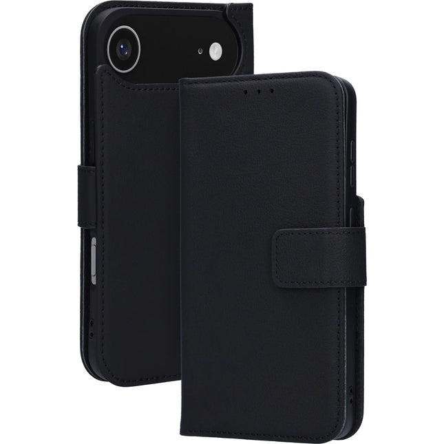 Mobiparts Leather Wallet Case Apple iPhone Air Black (MagSafe Compatible)