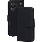 Mobiparts Leather Wallet Case Apple iPhone 17 Pro Zwart (MagSafe Compatible)