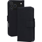 Mobiparts Leather Wallet Case Apple iPhone 17 Pro Max Zwart (MagSafe Compatible)