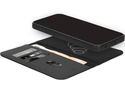 Mobiparts 2 in 1 Wallet Case Apple iPhone 17 Zwart Leer