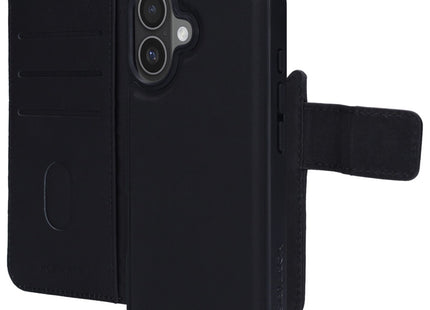Mobiparts 2 in 1 Wallet Case Apple iPhone 17 Zwart Leer