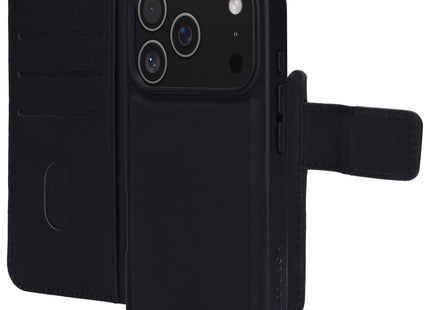Mobiparts Leather 2 in 1 Wallet Case Apple iPhone 17 Pro Zwart