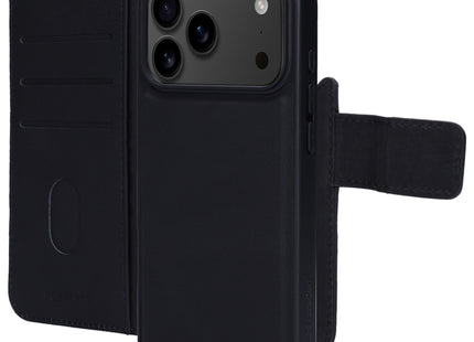 Mobiparts Leather 2 in 1 Wallet Case Apple iPhone 17 Pro Max Zwart