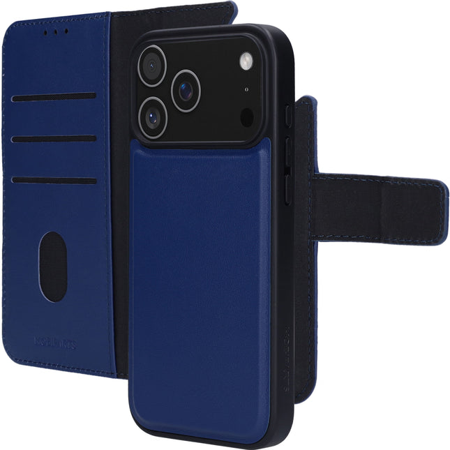 Mobiparts Leather 2 in 1 Wallet Case Apple iPhone 17 Pro Max Blauw