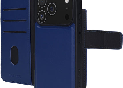 Mobiparts Leather 2 in 1 Wallet Case Apple iPhone 17 Pro Blauw