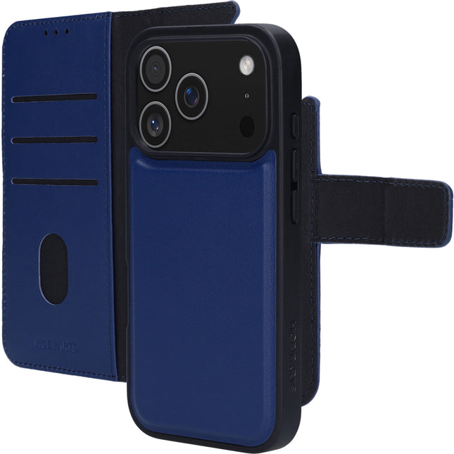 Mobiparts Leather 2 in 1 Wallet Case Apple iPhone 17 Pro Blauw