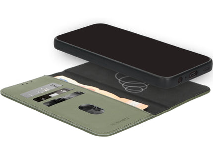 Mobiparts Leather 2 in 1 Wallet Case Apple iPhone 17 Groen