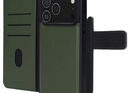 Mobiparts Leather 2 in 1 Wallet Case Apple iPhone 17 Pro Max Groen