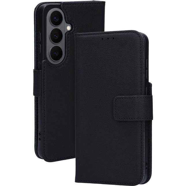 Mobiparts Leather Wallet Case Samsung Galaxy S26 Zwart