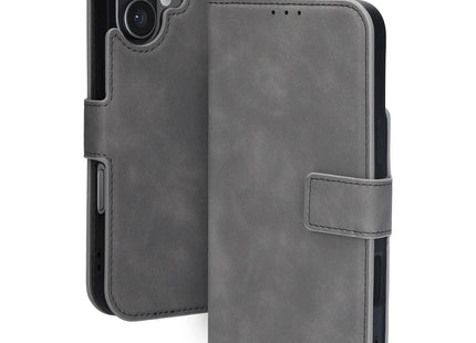 Mobiparts Classic Wallet Case Apple iPhone 17 Grijs (MagSafe Compatible)