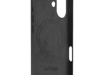 Decoded Leather Backcover Apple iPhone 16 Zwart