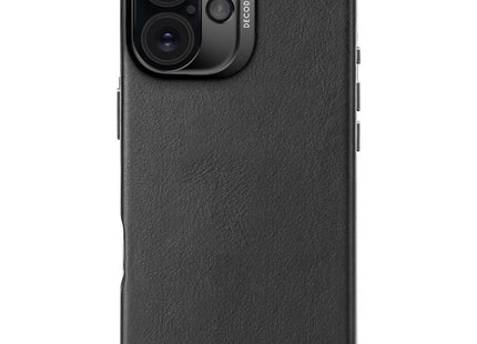 Decoded Leather Backcover Apple iPhone 16 Zwart