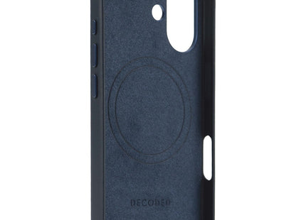 Decoded Leather Backcover Apple iPhone 16 Blauw