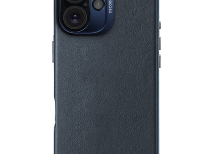 Decoded Leather Backcover Apple iPhone 16 Blauw