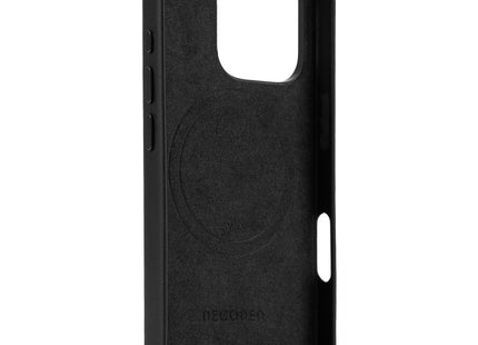 Decoded Leather Backcover Apple iPhone 16 Pro Zwart