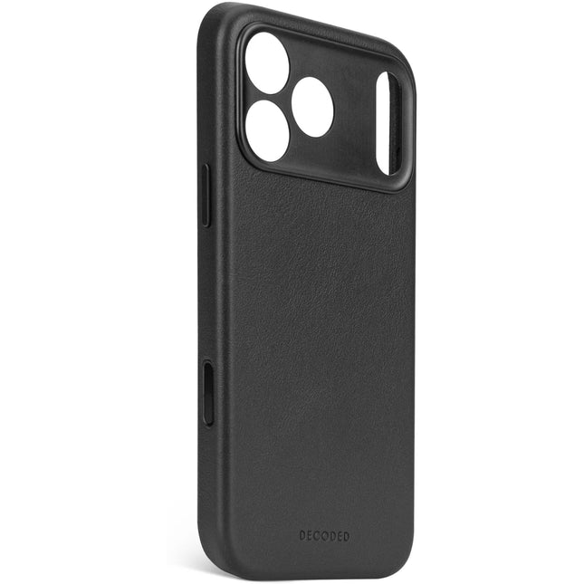 Decoded Leather Backcover Apple iPhone 17 Pro Zwart