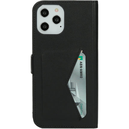 Mobiparts Wallet Case Apple iPhone 12 Pro Max Zwart