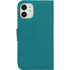 Mobiparts Saffiano Wallet Case Apple iPhone 12 Mini Turquoise
