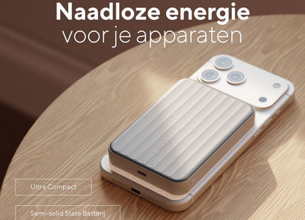 LINQ Connects - Magnetic Wireless Powerbank 25W - Semi-Solid State Battery - 10.000 mAh