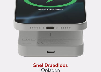 LINQ Connects - Magnetic Wireless Powerbank 25W - Semi-Solid State Battery - 10.000 mAh